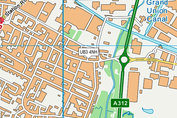 UB3 4NH map - OS VectorMap District (Ordnance Survey) UB3 4NH map - OS VectorMap District (Ordnance Survey)