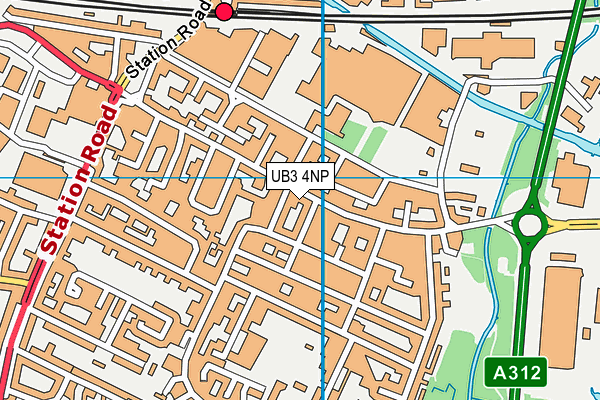 UB3 4NP map - OS VectorMap District (Ordnance Survey) UB3 4NP map - OS VectorMap District (Ordnance Survey)
