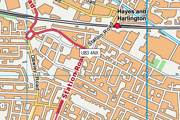 UB3 4NX map - OS VectorMap District (Ordnance Survey) UB3 4NX map - OS VectorMap District (Ordnance Survey)
