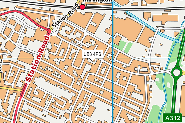 UB3 4PS map - OS VectorMap District (Ordnance Survey) UB3 4PS map - OS VectorMap District (Ordnance Survey)
