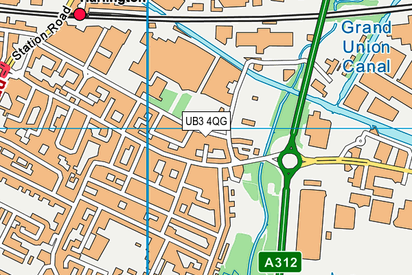 UB3 4QG map - OS VectorMap District (Ordnance Survey) UB3 4QG map - OS VectorMap District (Ordnance Survey)