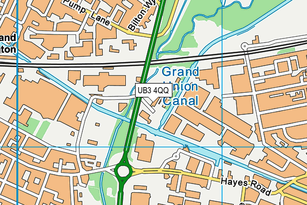 UB3 4QQ map - OS VectorMap District (Ordnance Survey) UB3 4QQ map - OS VectorMap District (Ordnance Survey)
