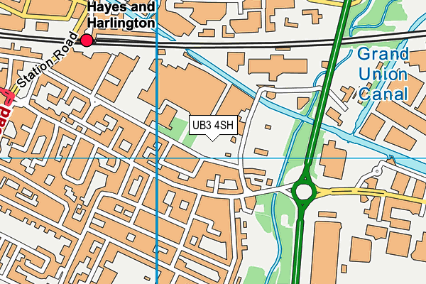UB3 4SH map - OS VectorMap District (Ordnance Survey) UB3 4SH map - OS VectorMap District (Ordnance Survey)