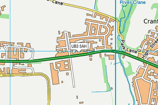UB3 5AH map - OS VectorMap District (Ordnance Survey) UB3 5AH map - OS VectorMap District (Ordnance Survey)