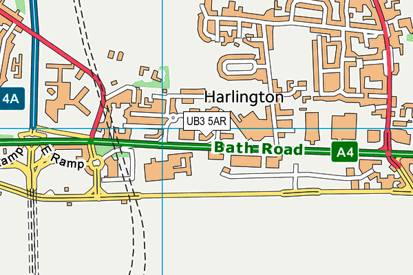 UB3 5AR map - OS VectorMap District (Ordnance Survey) UB3 5AR map - OS VectorMap District (Ordnance Survey)