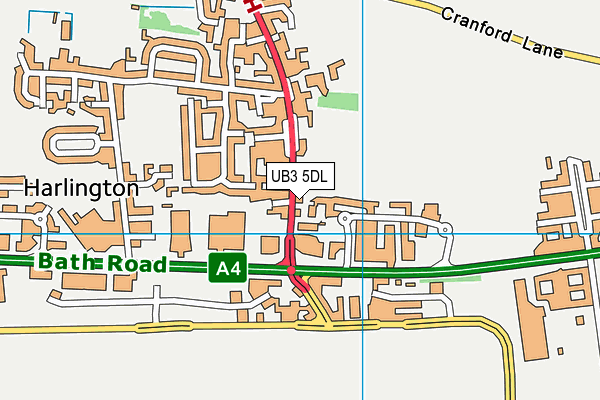 UB3 5DL map - OS VectorMap District (Ordnance Survey) UB3 5DL map - OS VectorMap District (Ordnance Survey)