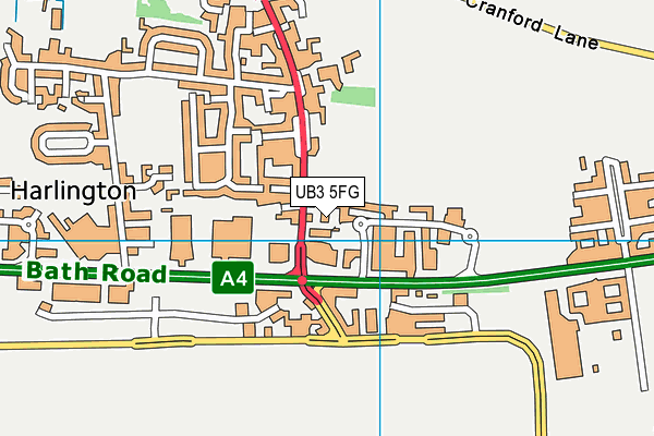 UB3 5FG map - OS VectorMap District (Ordnance Survey) UB3 5FG map - OS VectorMap District (Ordnance Survey)