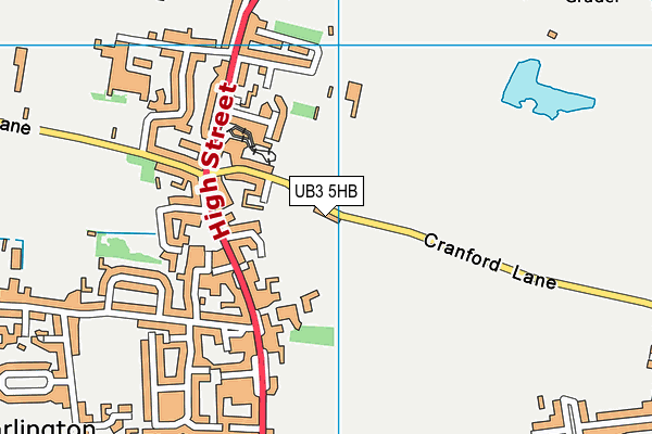 UB3 5HB map - OS VectorMap District (Ordnance Survey) UB3 5HB map - OS VectorMap District (Ordnance Survey)