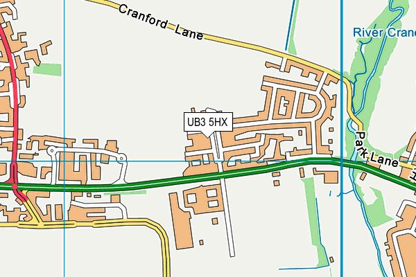 UB3 5HX map - OS VectorMap District (Ordnance Survey) UB3 5HX map - OS VectorMap District (Ordnance Survey)