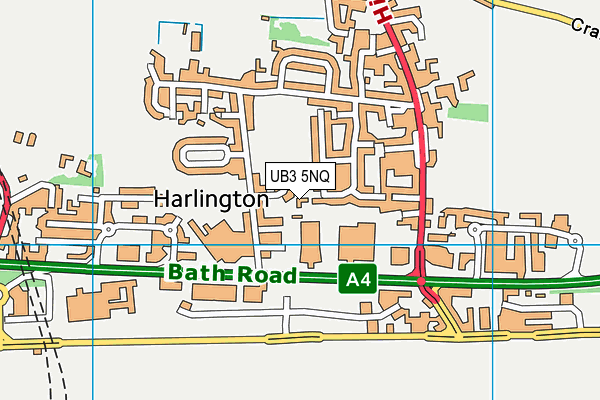 UB3 5NQ map - OS VectorMap District (Ordnance Survey) UB3 5NQ map - OS VectorMap District (Ordnance Survey)