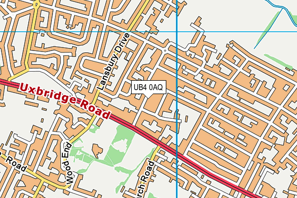 UB4 0AQ map - OS VectorMap District (Ordnance Survey) UB4 0AQ map - OS VectorMap District (Ordnance Survey)