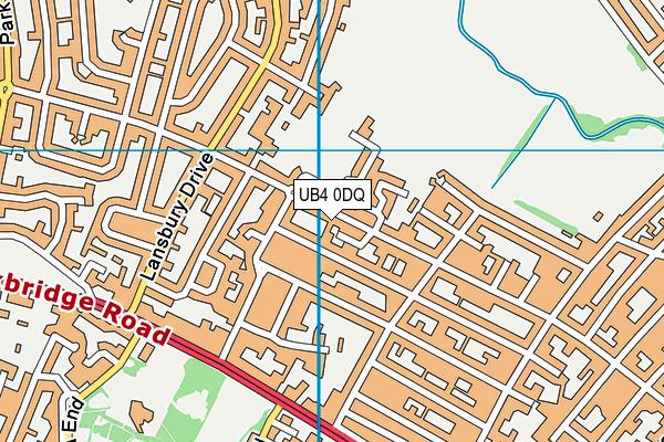 UB4 0DQ map - OS VectorMap District (Ordnance Survey) UB4 0DQ map - OS VectorMap District (Ordnance Survey)