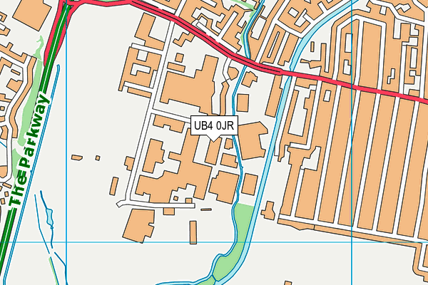 UB4 0JR map - OS VectorMap District (Ordnance Survey) UB4 0JR map - OS VectorMap District (Ordnance Survey)