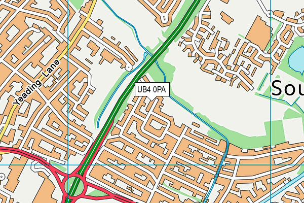 UB4 0PA map - OS VectorMap District (Ordnance Survey) UB4 0PA map - OS VectorMap District (Ordnance Survey)