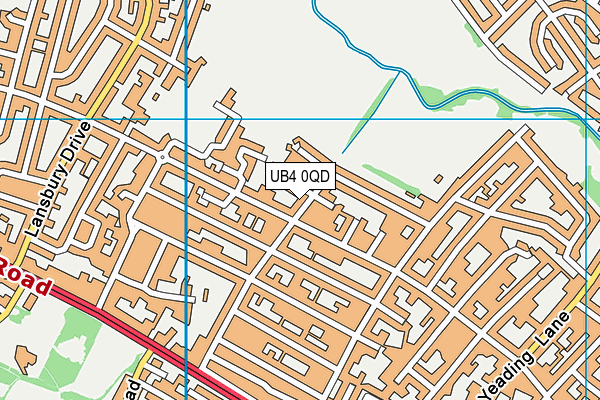 UB4 0QD map - OS VectorMap District (Ordnance Survey) UB4 0QD map - OS VectorMap District (Ordnance Survey)
