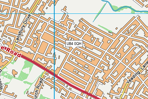 UB4 0QH map - OS VectorMap District (Ordnance Survey) UB4 0QH map - OS VectorMap District (Ordnance Survey)