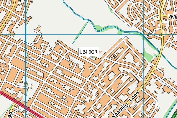 UB4 0QR map - OS VectorMap District (Ordnance Survey) UB4 0QR map - OS VectorMap District (Ordnance Survey)