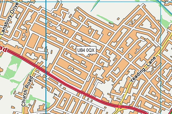 UB4 0QX map - OS VectorMap District (Ordnance Survey) UB4 0QX map - OS VectorMap District (Ordnance Survey)