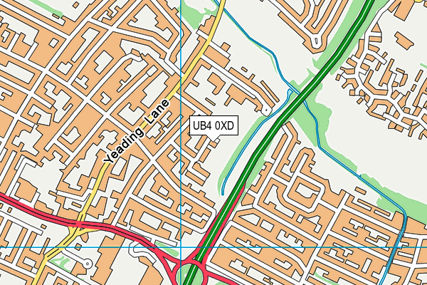UB4 0XD map - OS VectorMap District (Ordnance Survey) UB4 0XD map - OS VectorMap District (Ordnance Survey)