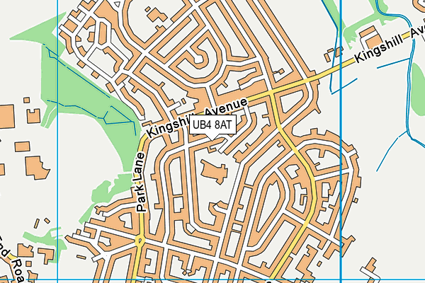 UB4 8AT map - OS VectorMap District (Ordnance Survey) UB4 8AT map - OS VectorMap District (Ordnance Survey)