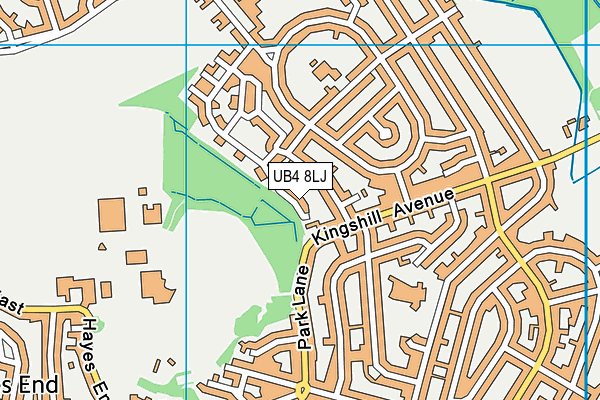 UB4 8LJ map - OS VectorMap District (Ordnance Survey) UB4 8LJ map - OS VectorMap District (Ordnance Survey)
