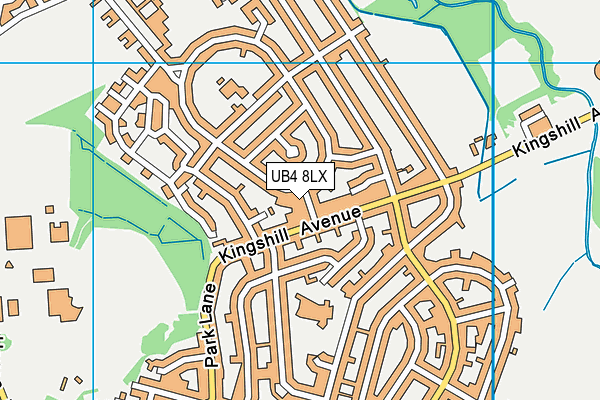 UB4 8LX map - OS VectorMap District (Ordnance Survey) UB4 8LX map - OS VectorMap District (Ordnance Survey)