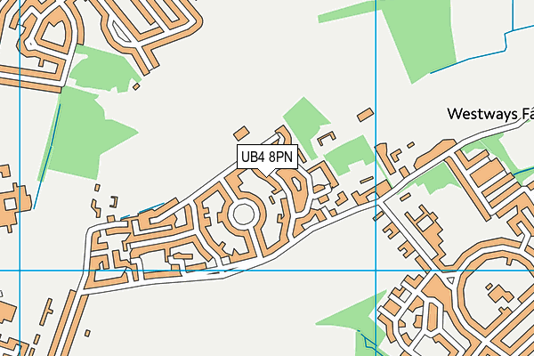 UB4 8PN map - OS VectorMap District (Ordnance Survey) UB4 8PN map - OS VectorMap District (Ordnance Survey)