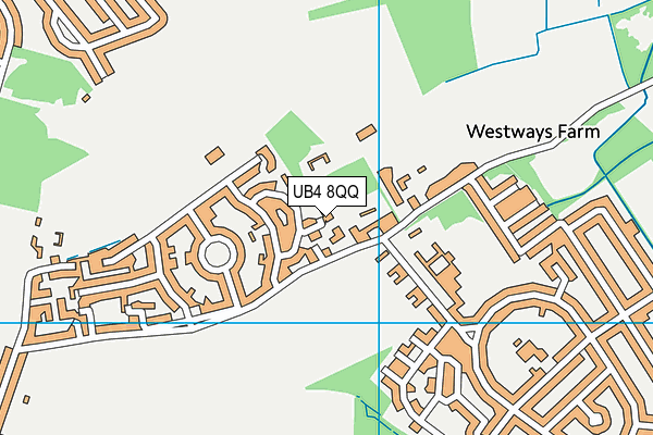 UB4 8QQ map - OS VectorMap District (Ordnance Survey) UB4 8QQ map - OS VectorMap District (Ordnance Survey)