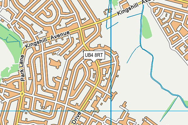 UB4 8RT map - OS VectorMap District (Ordnance Survey) UB4 8RT map - OS VectorMap District (Ordnance Survey)
