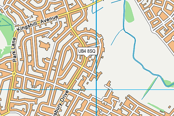 UB4 8SQ map - OS VectorMap District (Ordnance Survey) UB4 8SQ map - OS VectorMap District (Ordnance Survey)