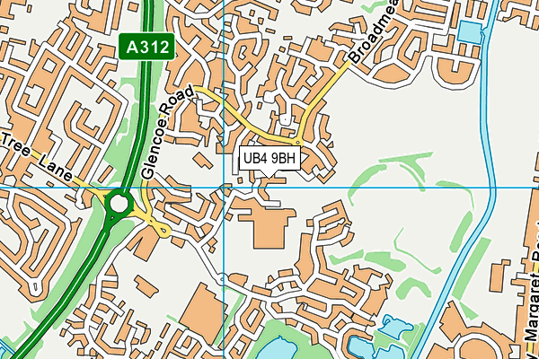 UB4 9BH map - OS VectorMap District (Ordnance Survey) UB4 9BH map - OS VectorMap District (Ordnance Survey)