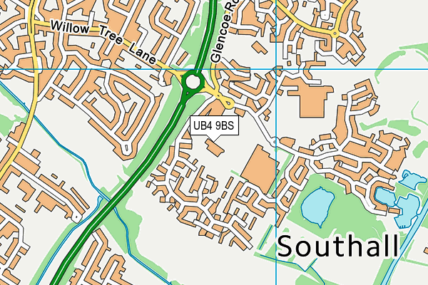 UB4 9BS map - OS VectorMap District (Ordnance Survey) UB4 9BS map - OS VectorMap District (Ordnance Survey)