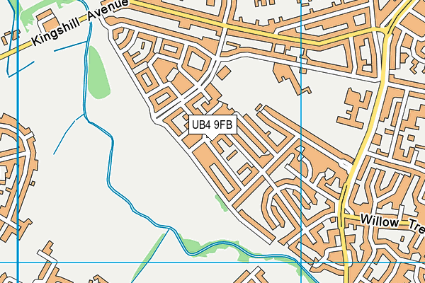 UB4 9FB map - OS VectorMap District (Ordnance Survey) UB4 9FB map - OS VectorMap District (Ordnance Survey)
