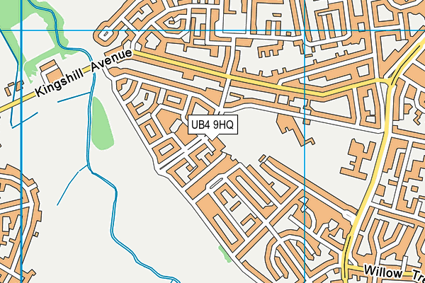 UB4 9HQ map - OS VectorMap District (Ordnance Survey) UB4 9HQ map - OS VectorMap District (Ordnance Survey)