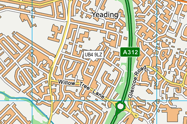 UB4 9LZ map - OS VectorMap District (Ordnance Survey) UB4 9LZ map - OS VectorMap District (Ordnance Survey)