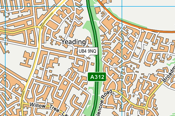 UB4 9NQ map - OS VectorMap District (Ordnance Survey) UB4 9NQ map - OS VectorMap District (Ordnance Survey)