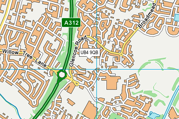 UB4 9QB map - OS VectorMap District (Ordnance Survey) UB4 9QB map - OS VectorMap District (Ordnance Survey)