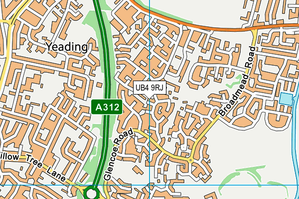 UB4 9RJ map - OS VectorMap District (Ordnance Survey) UB4 9RJ map - OS VectorMap District (Ordnance Survey)