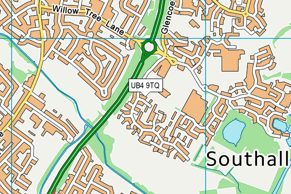 UB4 9TQ map - OS VectorMap District (Ordnance Survey) UB4 9TQ map - OS VectorMap District (Ordnance Survey)