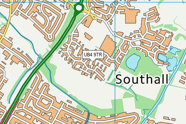 UB4 9TR map - OS VectorMap District (Ordnance Survey) UB4 9TR map - OS VectorMap District (Ordnance Survey)