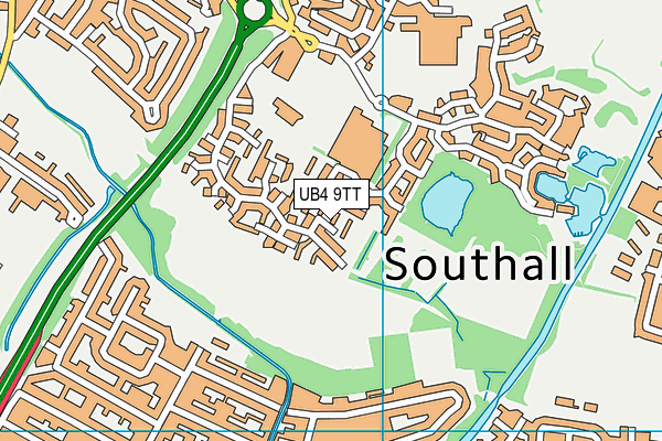 UB4 9TT map - OS VectorMap District (Ordnance Survey) UB4 9TT map - OS VectorMap District (Ordnance Survey)