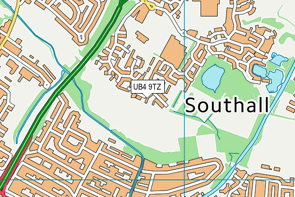 UB4 9TZ map - OS VectorMap District (Ordnance Survey) UB4 9TZ map - OS VectorMap District (Ordnance Survey)