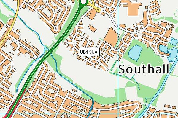 UB4 9UA map - OS VectorMap District (Ordnance Survey) UB4 9UA map - OS VectorMap District (Ordnance Survey)