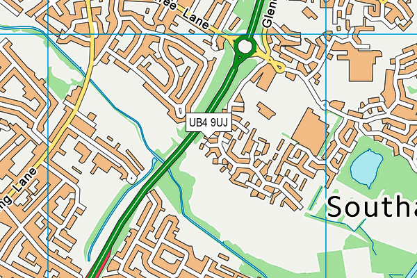 UB4 9UJ map - OS VectorMap District (Ordnance Survey) UB4 9UJ map - OS VectorMap District (Ordnance Survey)