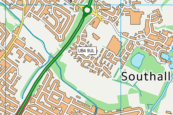 UB4 9UL map - OS VectorMap District (Ordnance Survey) UB4 9UL map - OS VectorMap District (Ordnance Survey)