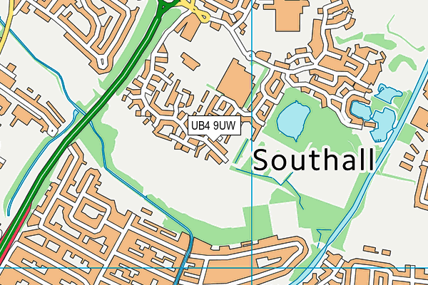 UB4 9UW map - OS VectorMap District (Ordnance Survey) UB4 9UW map - OS VectorMap District (Ordnance Survey)