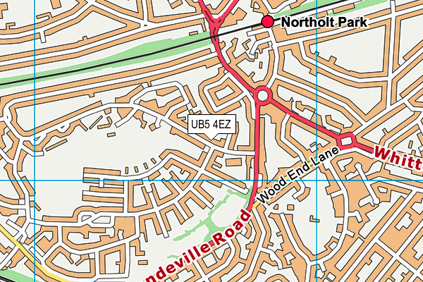 UB5 4EZ map - OS VectorMap District (Ordnance Survey) UB5 4EZ map - OS VectorMap District (Ordnance Survey)
