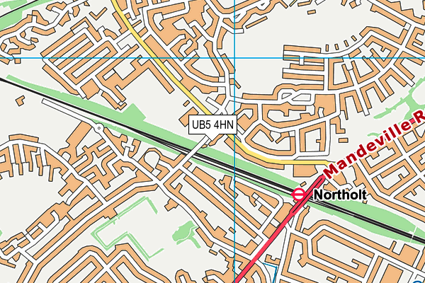 UB5 4HN map - OS VectorMap District (Ordnance Survey) UB5 4HN map - OS VectorMap District (Ordnance Survey)