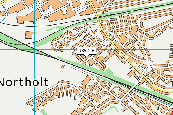 UB5 4JE map - OS VectorMap District (Ordnance Survey) UB5 4JE map - OS VectorMap District (Ordnance Survey)