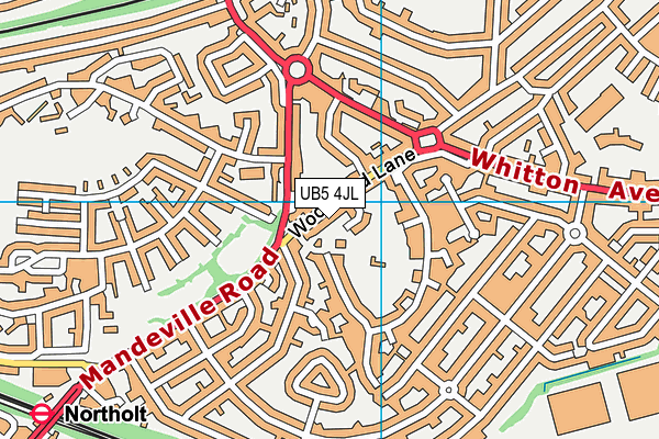 UB5 4JL map - OS VectorMap District (Ordnance Survey) UB5 4JL map - OS VectorMap District (Ordnance Survey)
